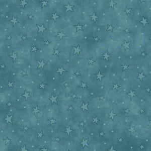 Q-8294-17 BLUE - 100% COTTON - STARRY BASICS by Leanne Anderson of The Whole Country Caboodle for Henry Glass & Co. Inc.