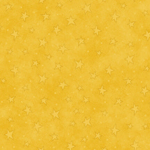 Q-8294-34 YELLOW GOLD - 100% COTTON - STARRY BASICS by Leanne Anderson of The Whole Country Caboodle for Henry Glass & Co. Inc.
