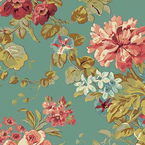 A-521-T PATINA ROSE GARDEN - PRIMROSE by Edyta Sitar of Laundry Basket Quilts for Andover Fabrics