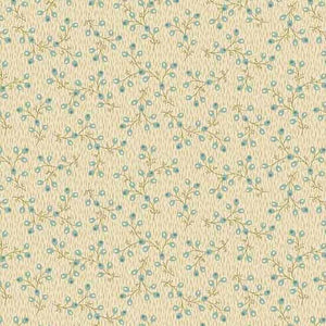 A-525-T ICE BLUEBERRY BUSH - PRIMROSE by Edyta Sitar of Laundry Basket Quilts for Andover Fabrics