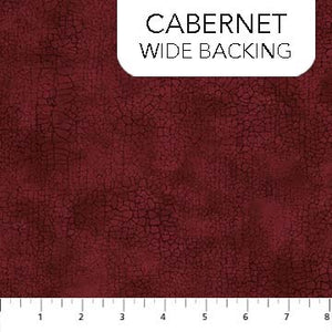B9045-26 CABERNET/CRACKLE WIDEBACK/by Northcott Studio