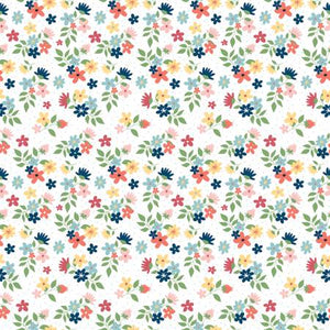 C12456R-FLORAL WHITE - SEW MUCH FUN by Echo Park for Riley Blake Designs