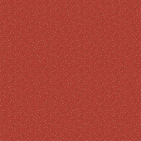 CC20182 SPECKLED HEN RED/COUNTRY CONFETTI by POPPIE COTTON FABRICS