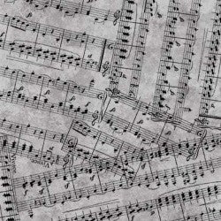 CX10473-CHARCOAL/MUSIC MELODY/PITCH PERFECT by MICHAEL MILLER FABRICS [THE PANEL FOR THIS COLLECTION IS ON OUR PANEL PAGE]