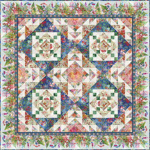 Haven - Harmonious Quilt Kit /Includes pattern/by Jason Yenter for In The Beginning Fabrics - Quilt Size 83 1/2" x 83 1/2"  - Backing not included.
